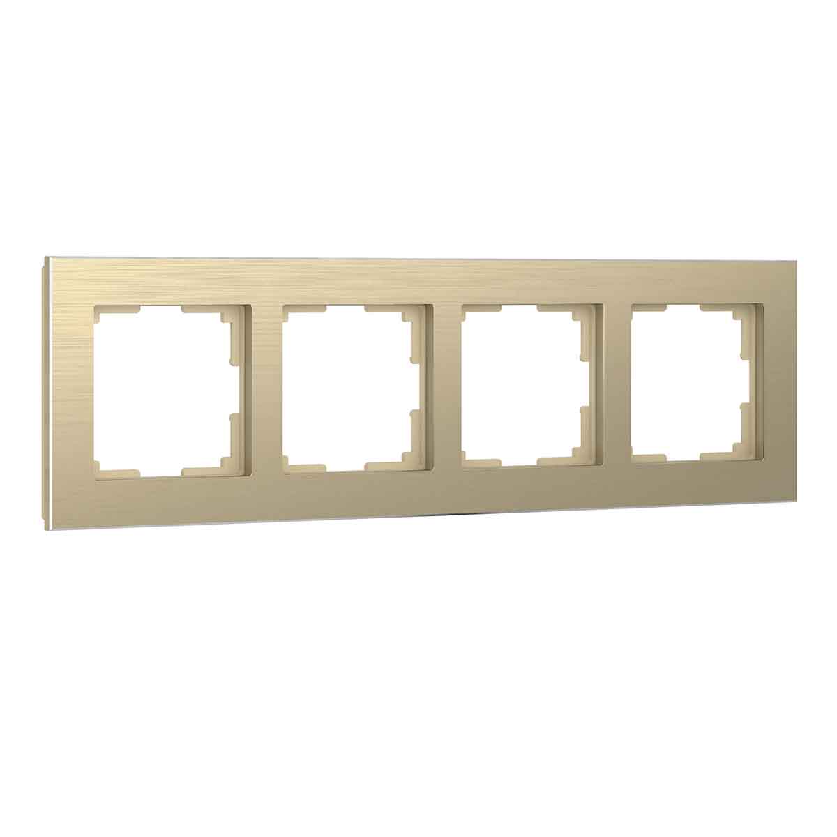

Рамка Werkel Aluminium на 4 поста шампань алюминий W0041711 4690389158162, 4690389158162 Aluminium