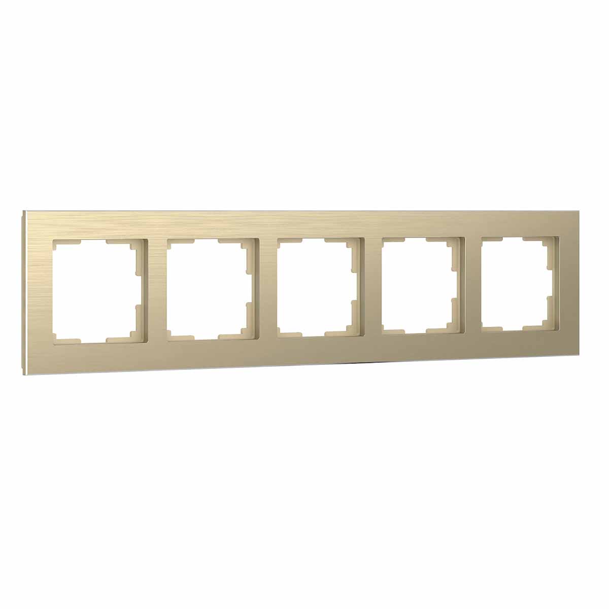 

Рамка Werkel Aluminium на 5 постов шампань алюминий W0051711 4690389158179, 4690389158179 Aluminium