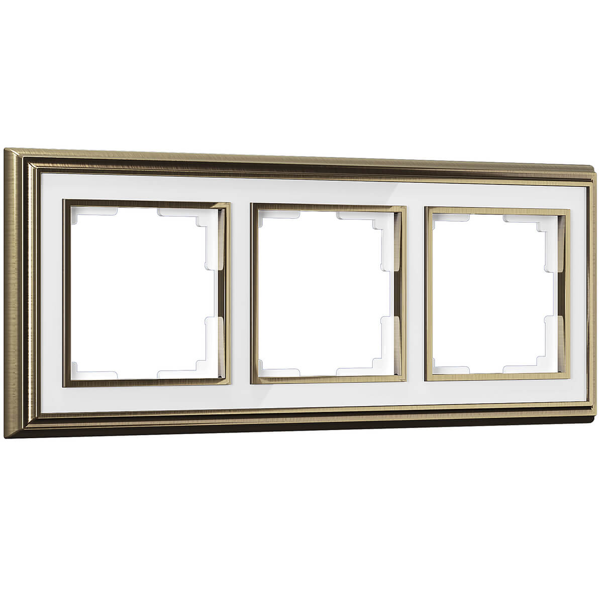 

Рамка Werkel Palacio на 3 поста бронза/белый WL17-Frame-03 4690389103650, 4690389103650 Palacio