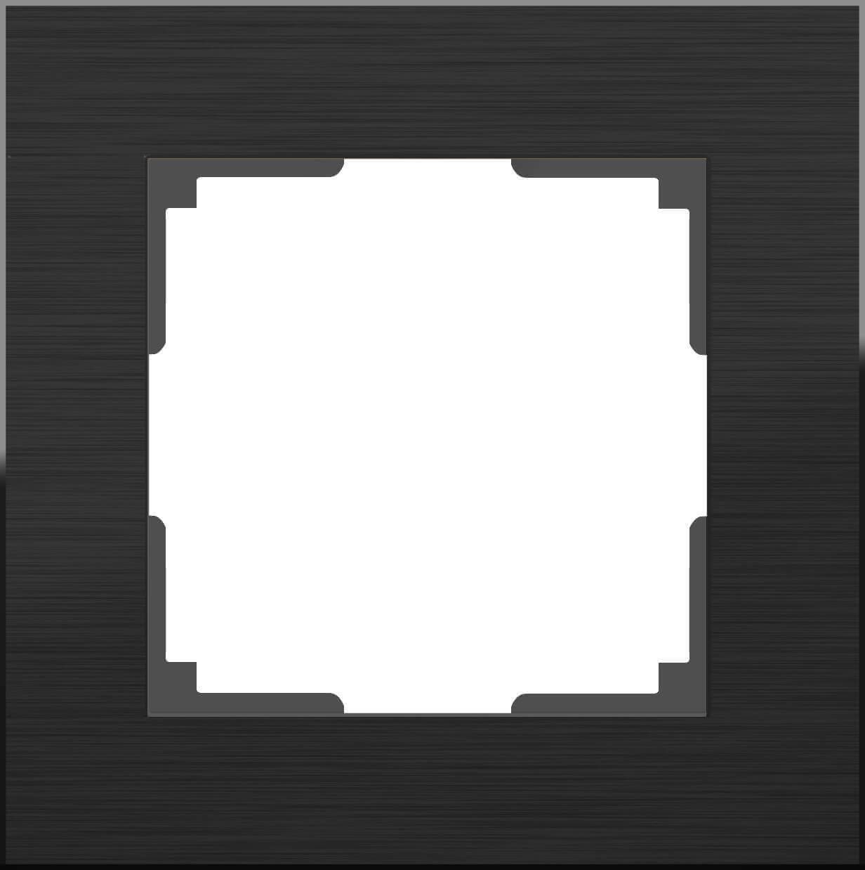 

Рамка Werkel, Черный, 4690389110443 Aluminium Black