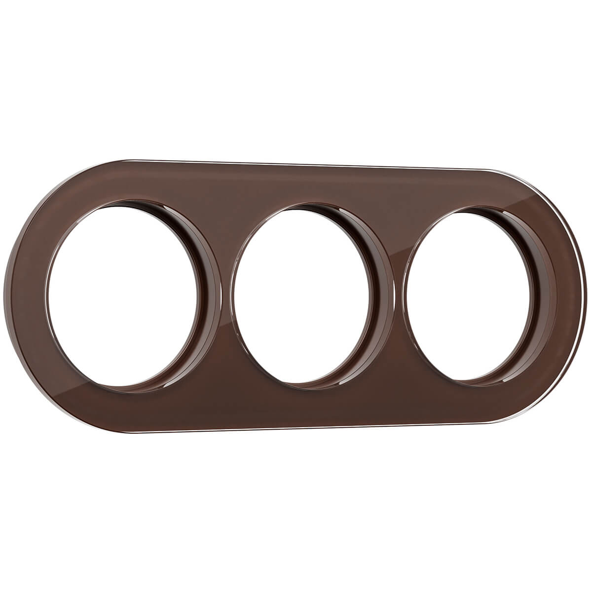  Рамка Werkel Favorit Runda на 3 поста коричневый WL21-frame-03 4690389141997