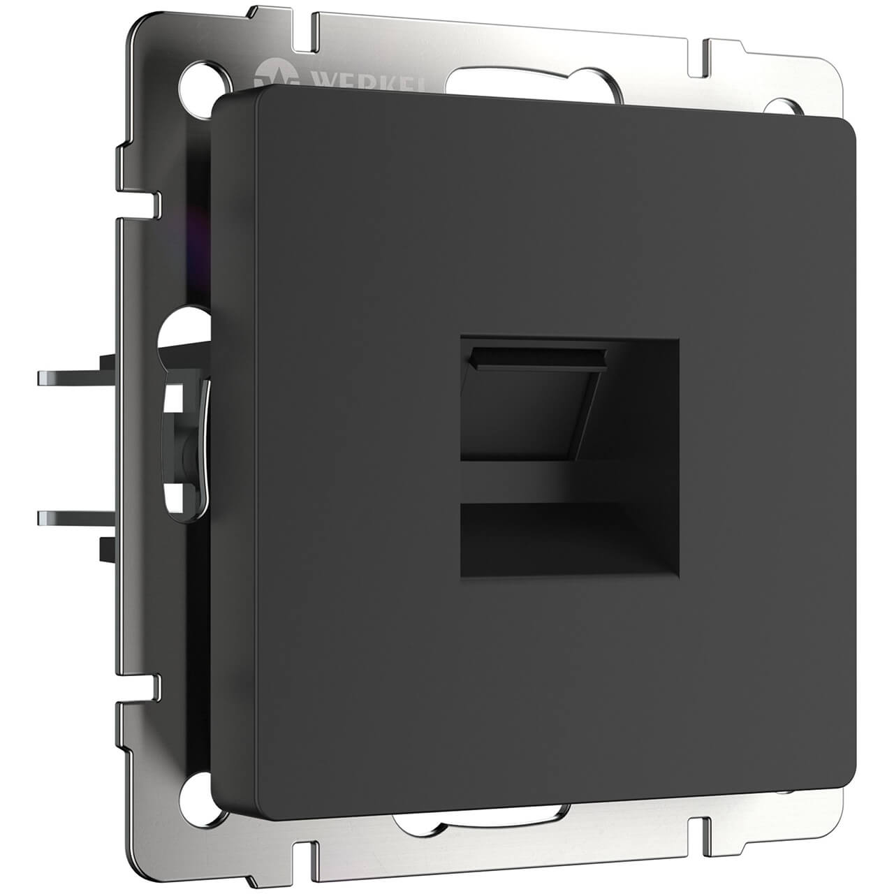 

Телефонная розетка RJ-11 Werkel черный матовый W1182008 4690389156960, 4690389156960 Черный матовый