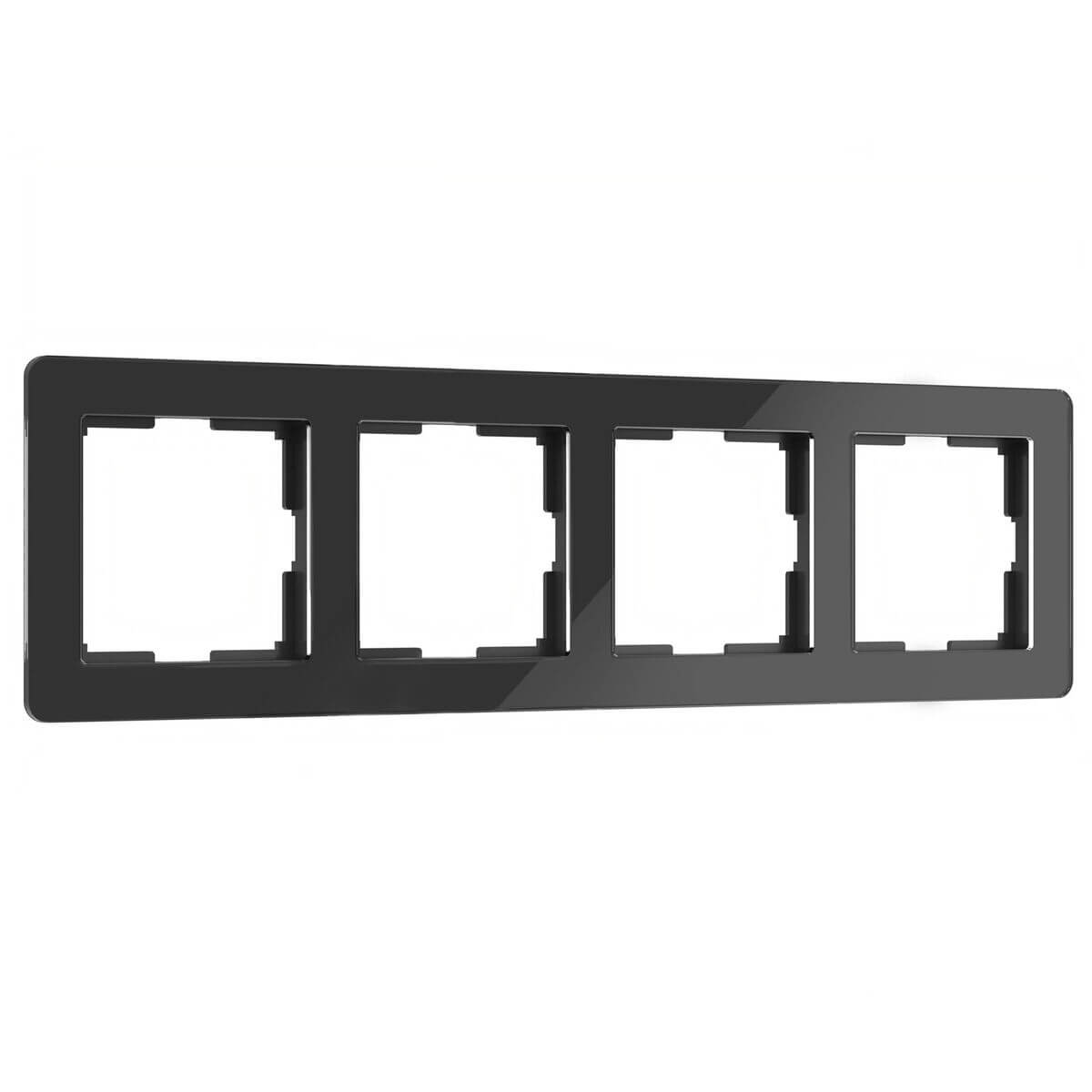 

Рамка Werkel Acrylic на 4 поста черный W0042708 4690389190544, 4690389190544