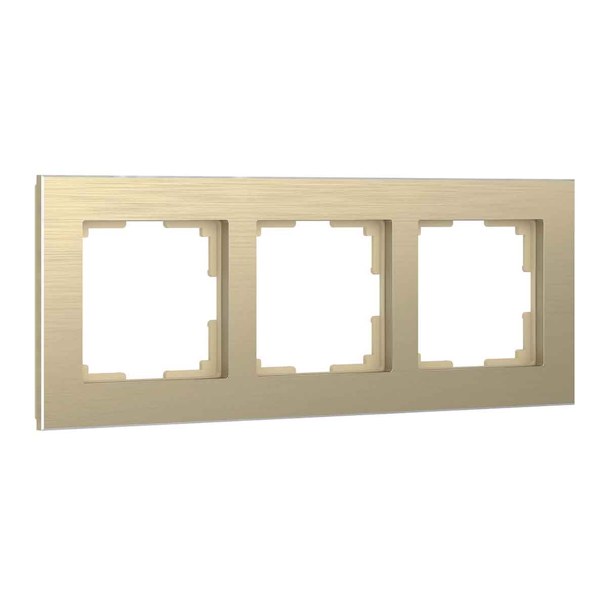 

Рамка Werkel Aluminium на 3 поста шампань алюминий W0031711 4690389158155, 4690389158155 Aluminium