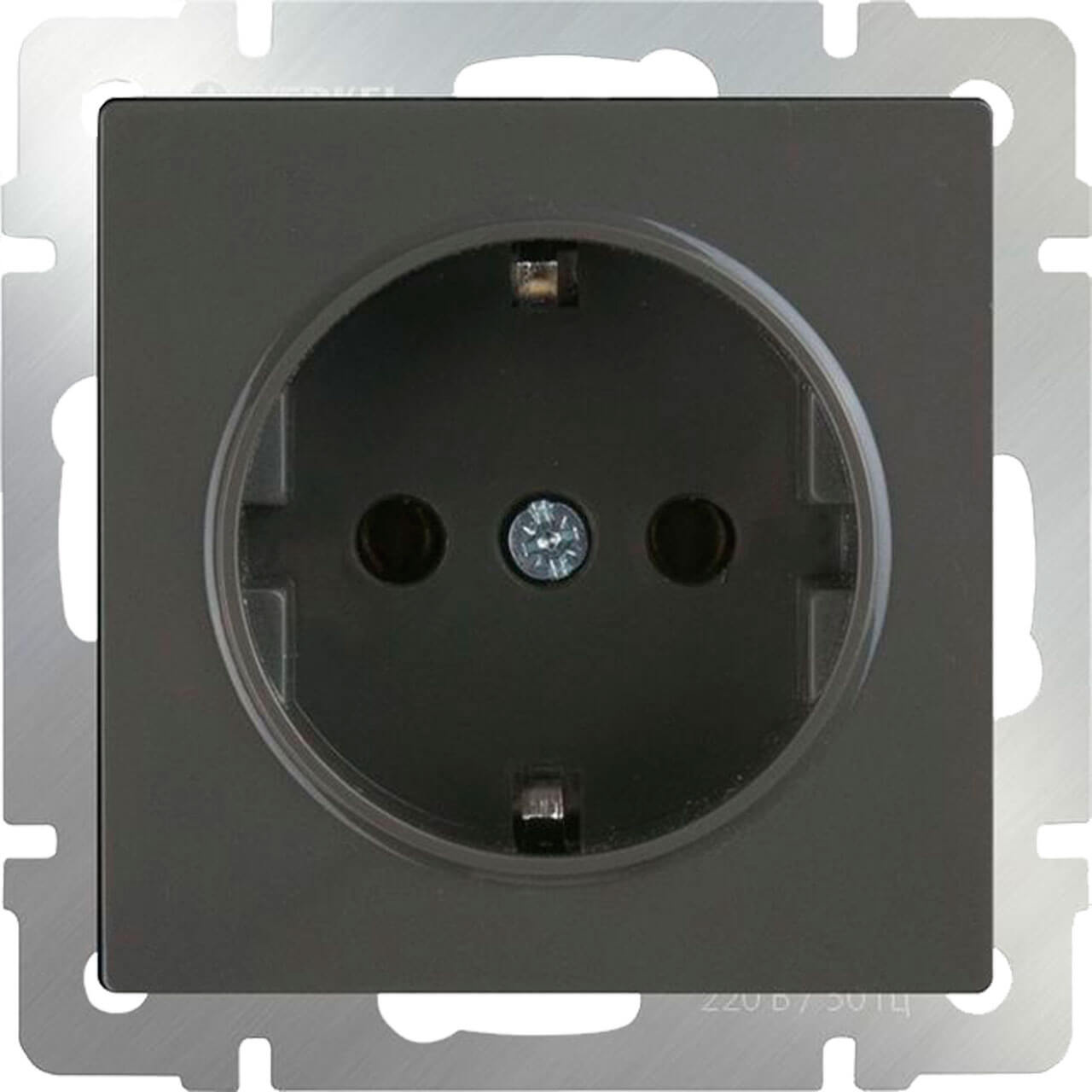 

Розетка с заземлением Werkel WL07-SKG-01-IP20 серо-коричневая 4690389086618