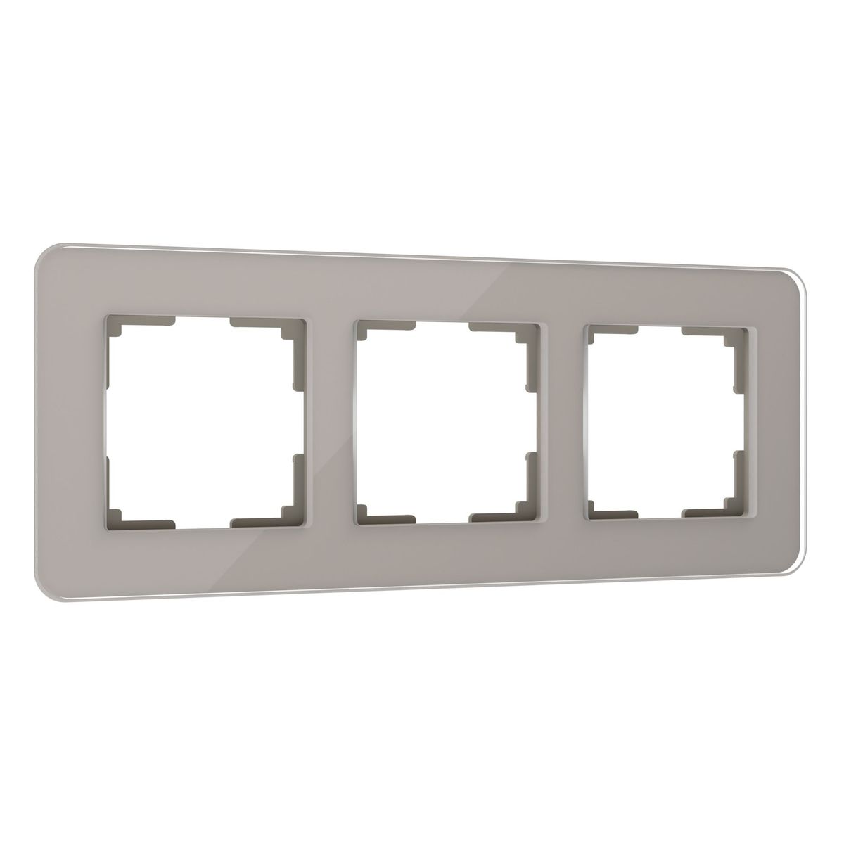 

Рамка Werkel Elite на 3 поста дымчатый W0032417 4690389180750, 4690389180750 Elite графит