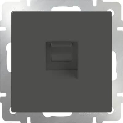 

Розетка Ethernet RJ-45 серо-коричневая WL07-RJ-45 4690389054099, Серый, 4690389054099 Серо-коричневый