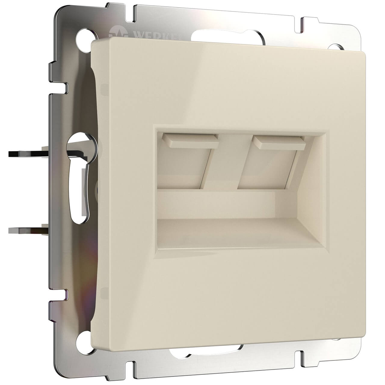

Розетка двойная Ethernet RJ-45 Werkel слоновая кость W1181103 4690389155864, 4690389155864 Слоновая кость