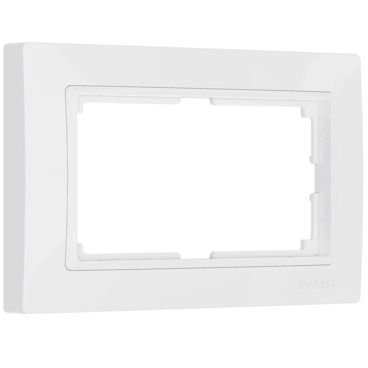   ВамСвет Рамка для двойной розетки Werkel Snabb basic белый W0082001 4690389161490