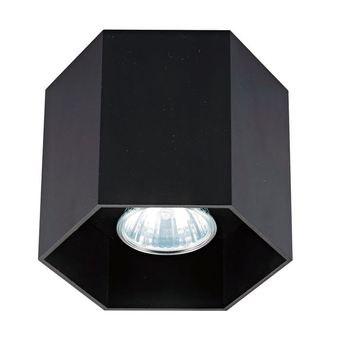 

Потолочный светильник Zumaline Polygon cl 1l 20035-BK