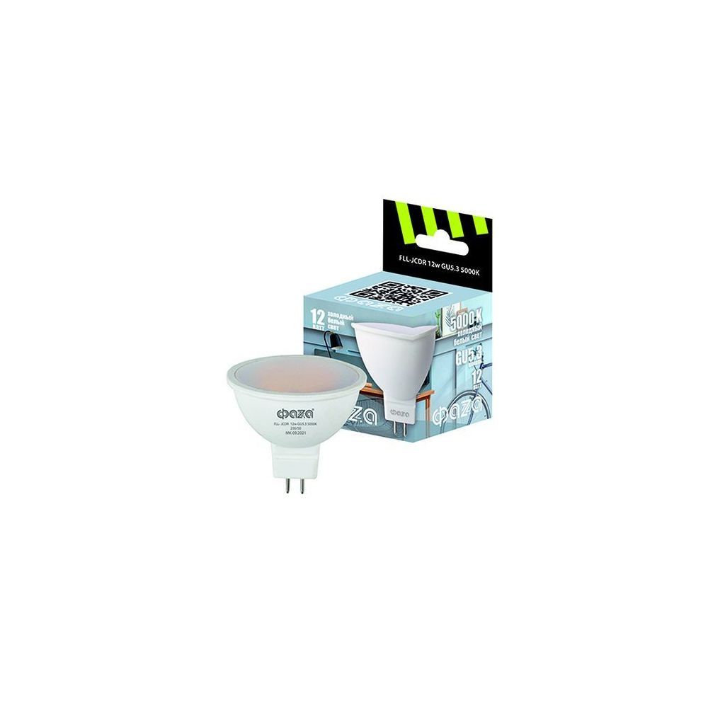 

Лампа cветодиодная ФАZA GU5.3 12W 5000K матовая 5038714, Матовый, 5038714 FLL-GU10