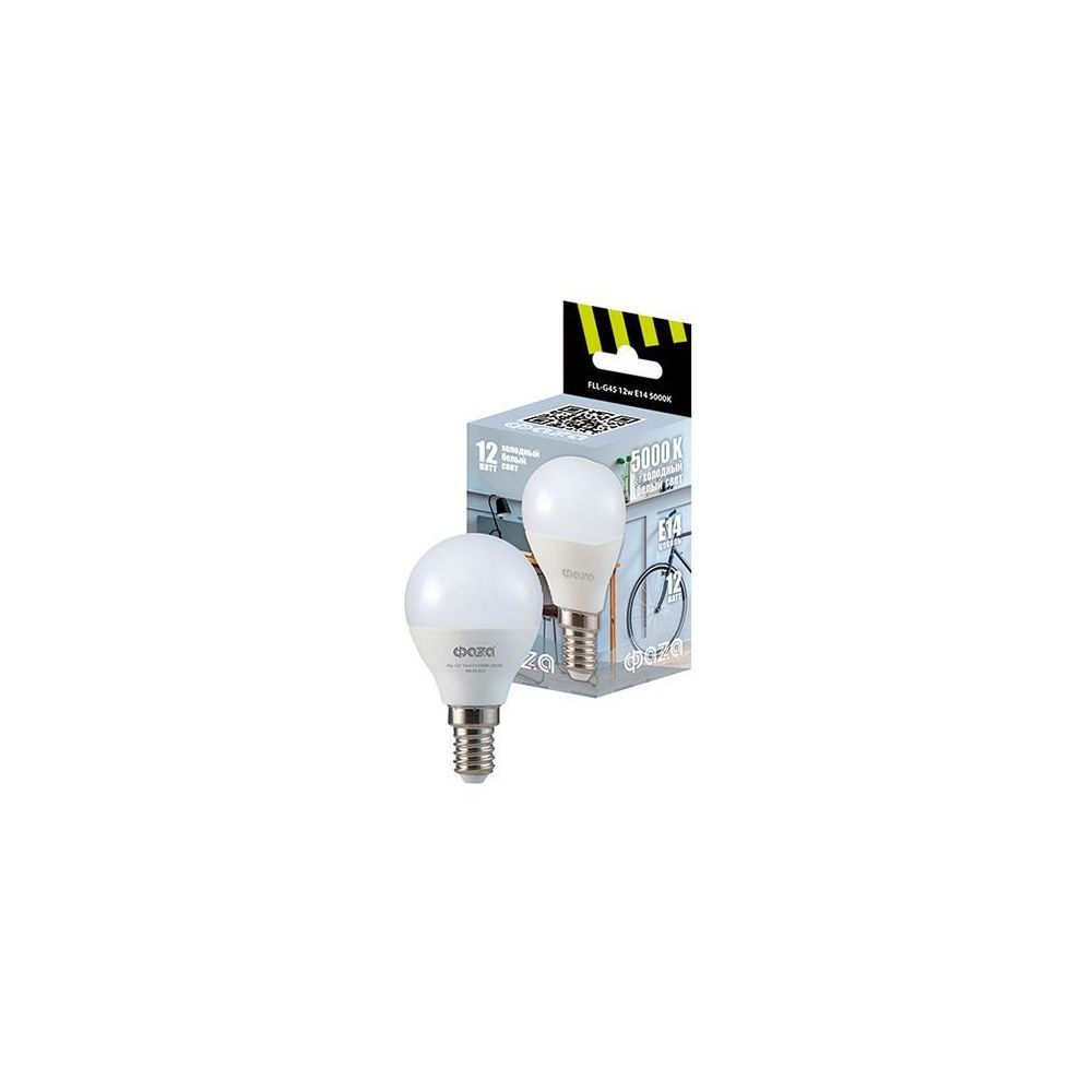 

Лампа cветодиодная ФАZA E14 12W 5000K матовая 5038592, Матовый, 5038592 FLL-G45