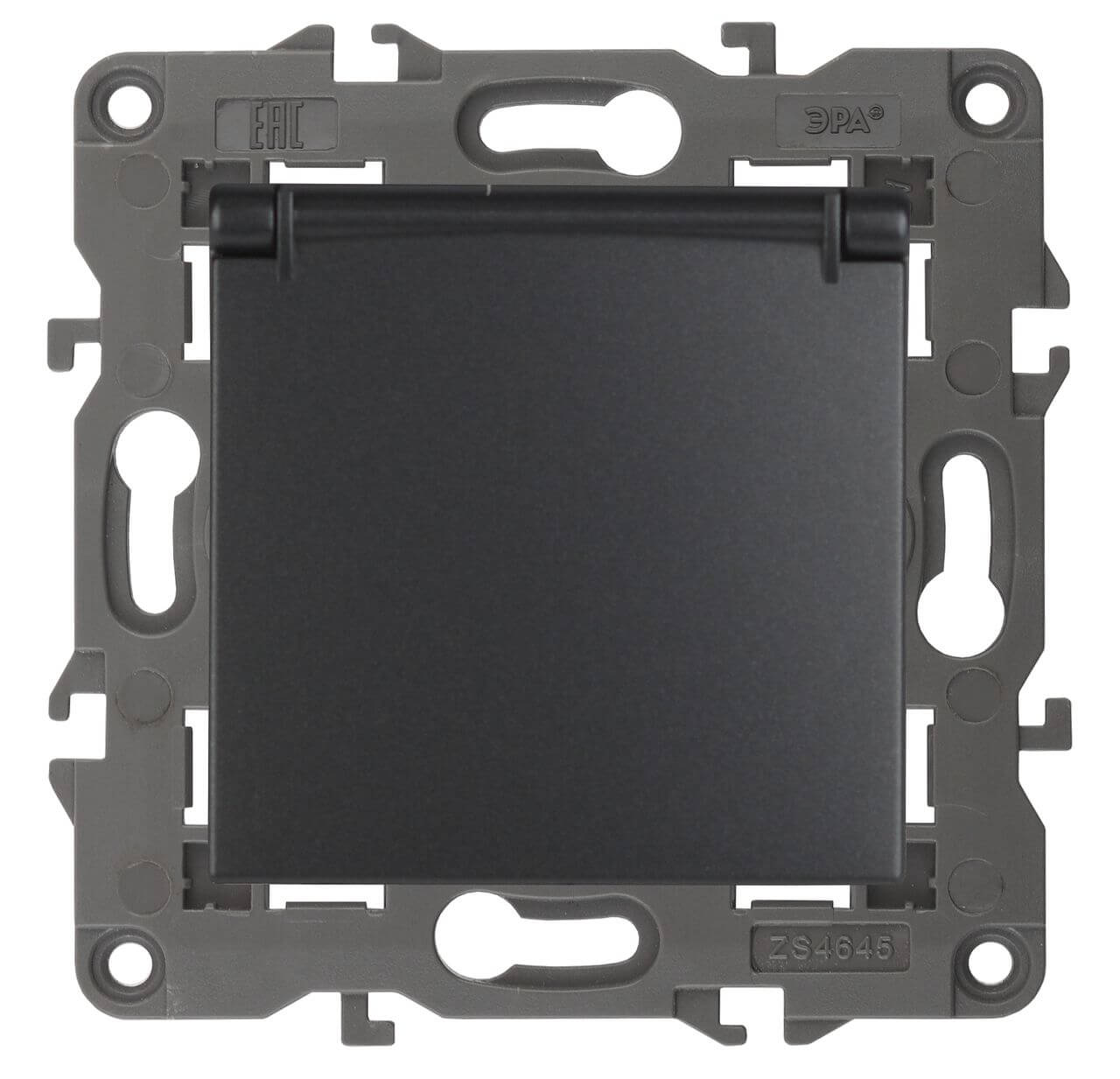 

Розетка ЭРА Elegance 2P E Schuko со шторками с крышкой 16A 250V 14-2103-05 Б0034282, Антрацит, 14-2103-05 Elegance