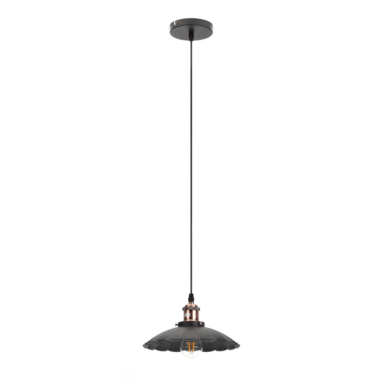 

Подвесной светильник ЭРА Loft PL3 BK/RC Б0037435, Черный, PL3 BK/RC Loft