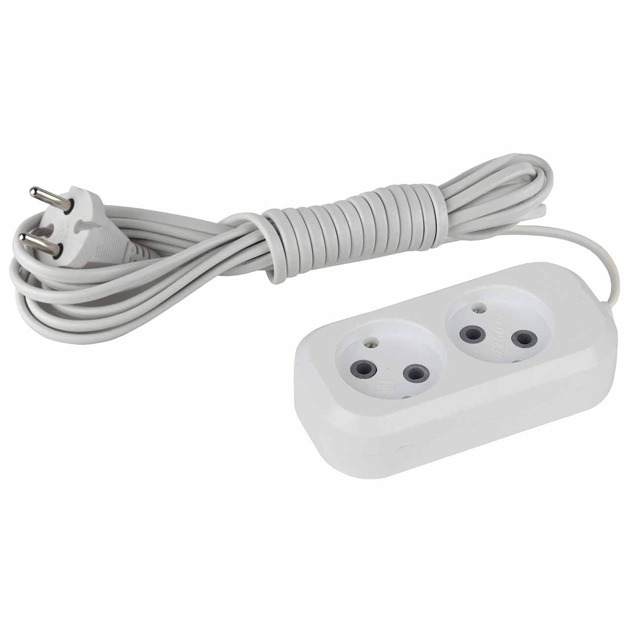 

Удлинитель ЭРА UX-2-3m Б0038558, Белый, UX-2-3m UX