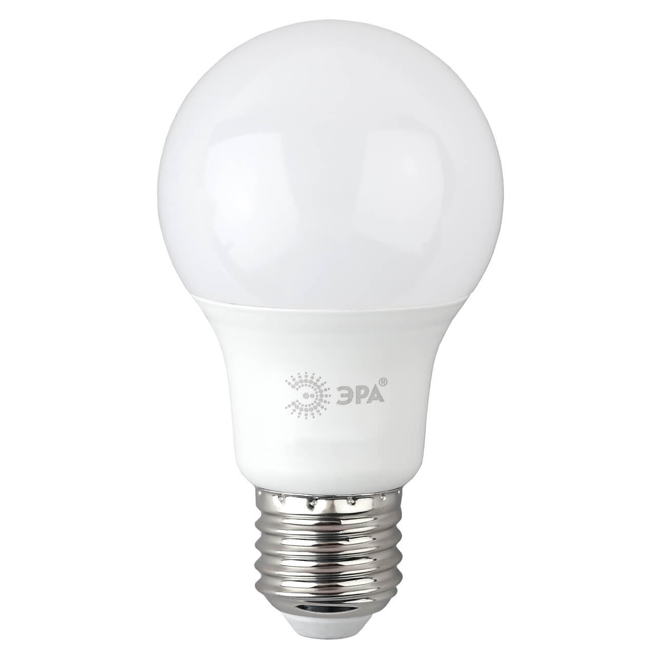 

Лампа светодиодная ЭРА E27 10W 6500K матовая A60-10W-865-E27 R Б0045324, Белый, A60-10W-865-E27 R