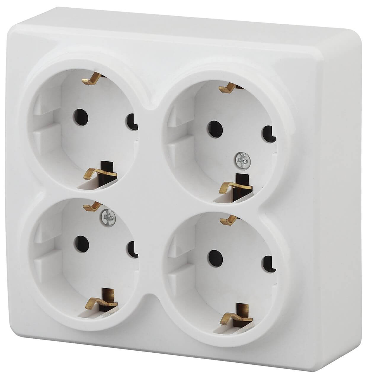 

Розетка ЭРА Эксперт 4х2P E со шторками Schuko 16A 250V 11-2211-01 Б0020709, Белый, 11-2211-01 Эксперт