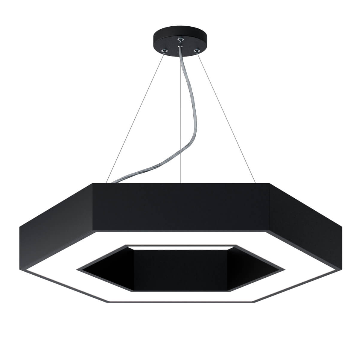 

Подвесной светодиодный cветильник Geometria ЭРА Hexagon SPO-123-B-40K-045 45Вт 4000К черный Б0050555, SPO-123-B-40K-045 Geometria