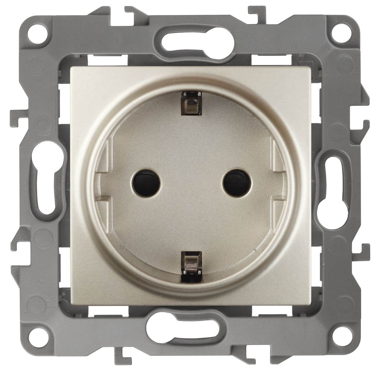 

Розетка ЭРА 12 2P E Schuko 16A 250V 12-2001-04 Б0014684, Шампань, 12-2001-04 Эра12