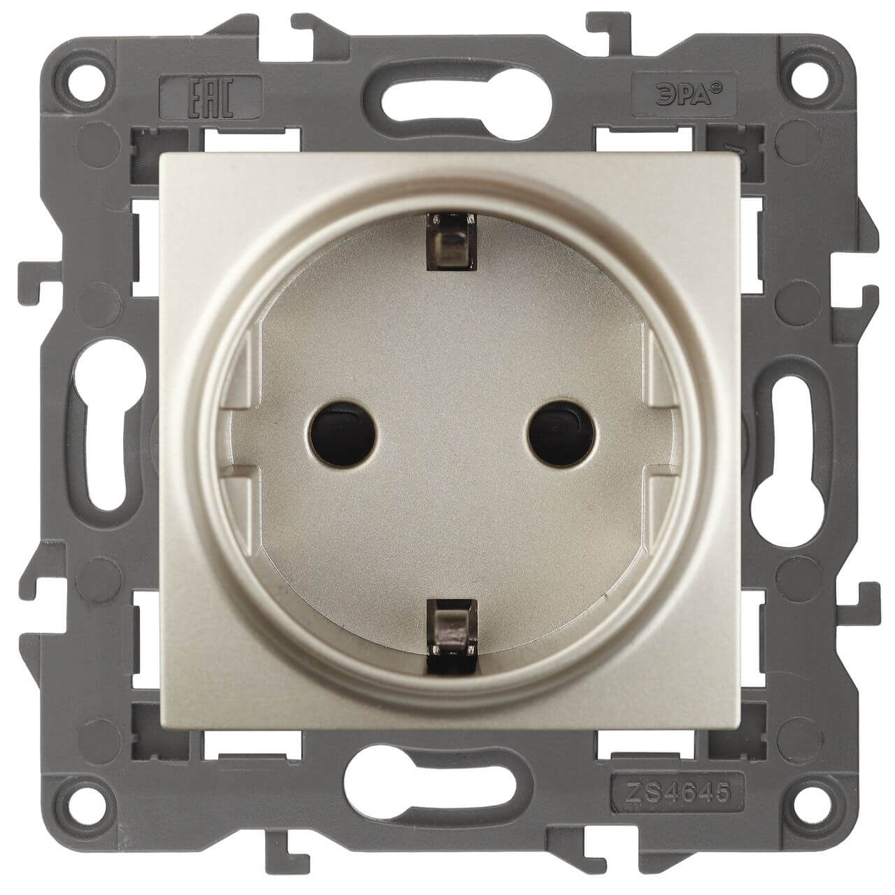 

Розетка ЭРА Elegance 2P E Schuko со шторками 16A 250V 14-2102-04 Б0034275, Шампань, 14-2102-04 Elegance