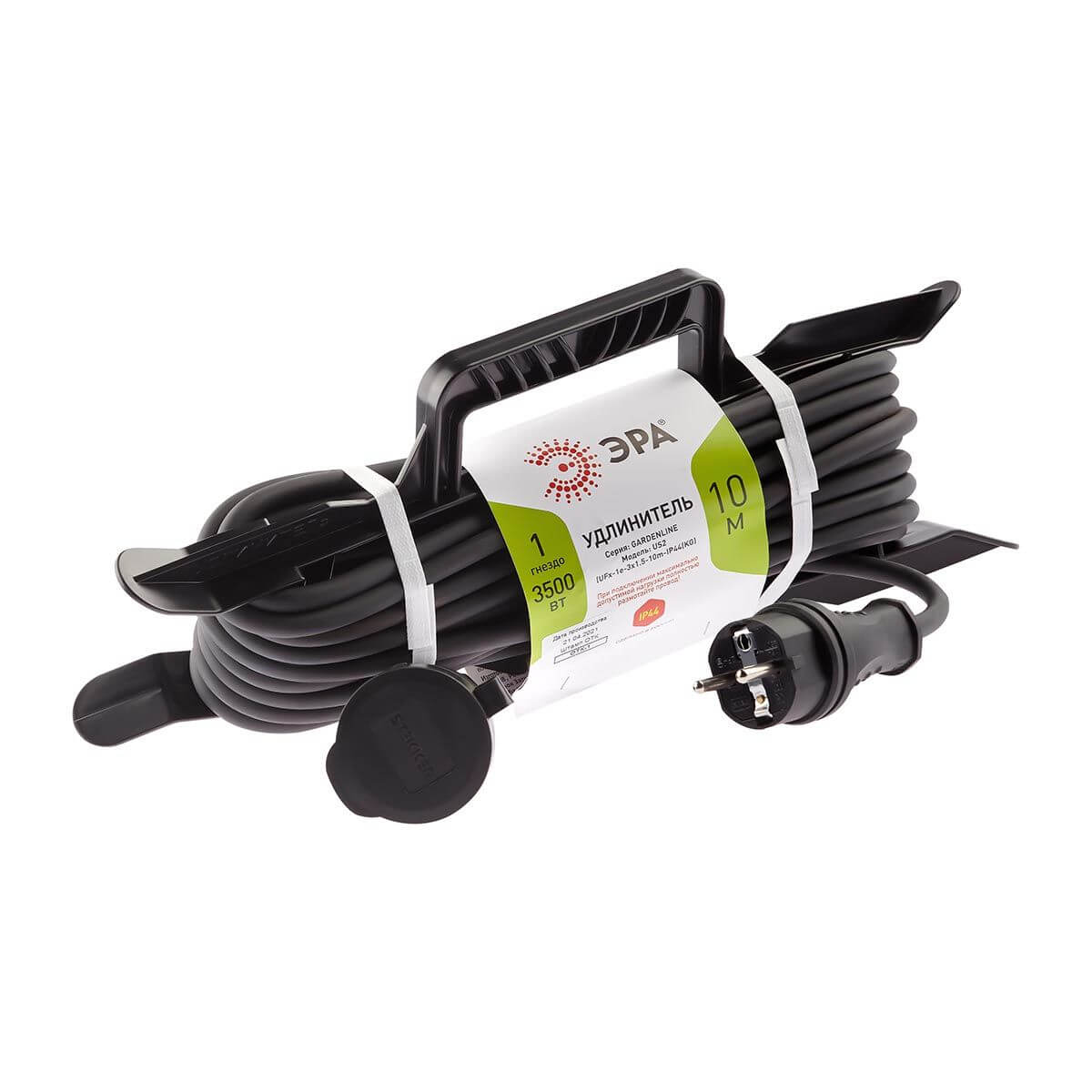 

Удлинитель силовой ЭРА 1гн 10м с/з UFx-1e-3x1,5-10m-IP44(kg) Б0050867, Черный, UFx-1e-3x1,5-10m-IP44(kg) Ufx