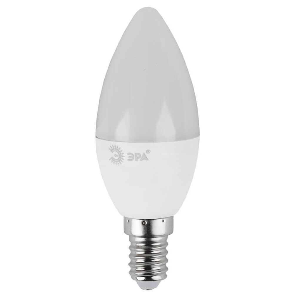 

Лампа светодиодная ЭРА E14 7W 6000K матовая LED B35-7W-860-E14 Б0031400, LED B35-7W-860-E14 LED B35
