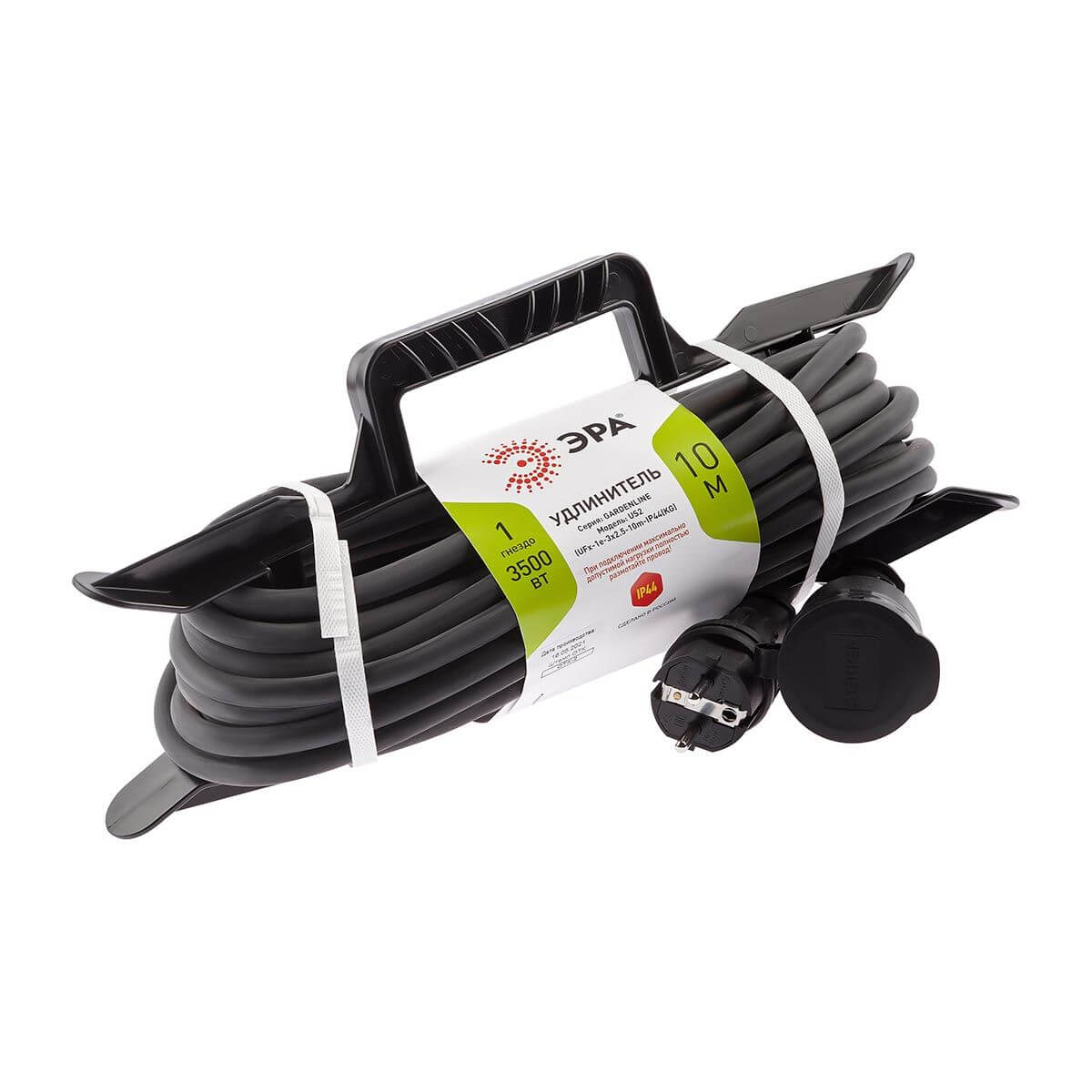 

Удлинитель силовой ЭРА 1гн 10м с/з UFx-1e-3x2,5-10m-IP44(kg) Б0050870, Черный, UFx-1e-3x2,5-10m-IP44(kg) Ufx