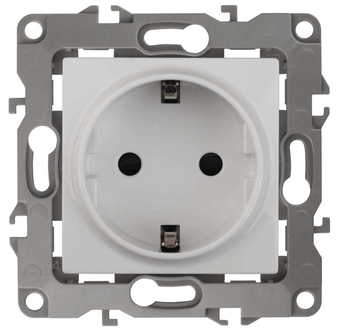 

Розетка ЭРА 12 2P E Schuko 16A 250V винтовой зажим 12-2011-01 Б0029234, Белый, 12-2011-01 Эра12
