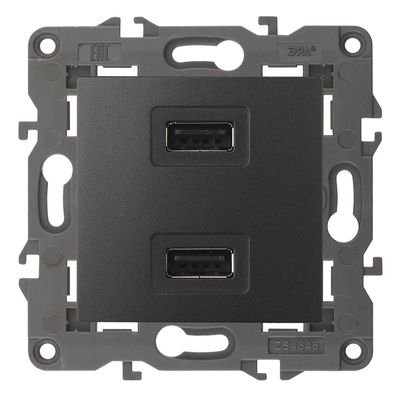 

Устройство зарядное USB ЭРА Elegance 5V-2,1A 14-4110-05 Б0034373, Антрацит, 14-4110-05 Elegance