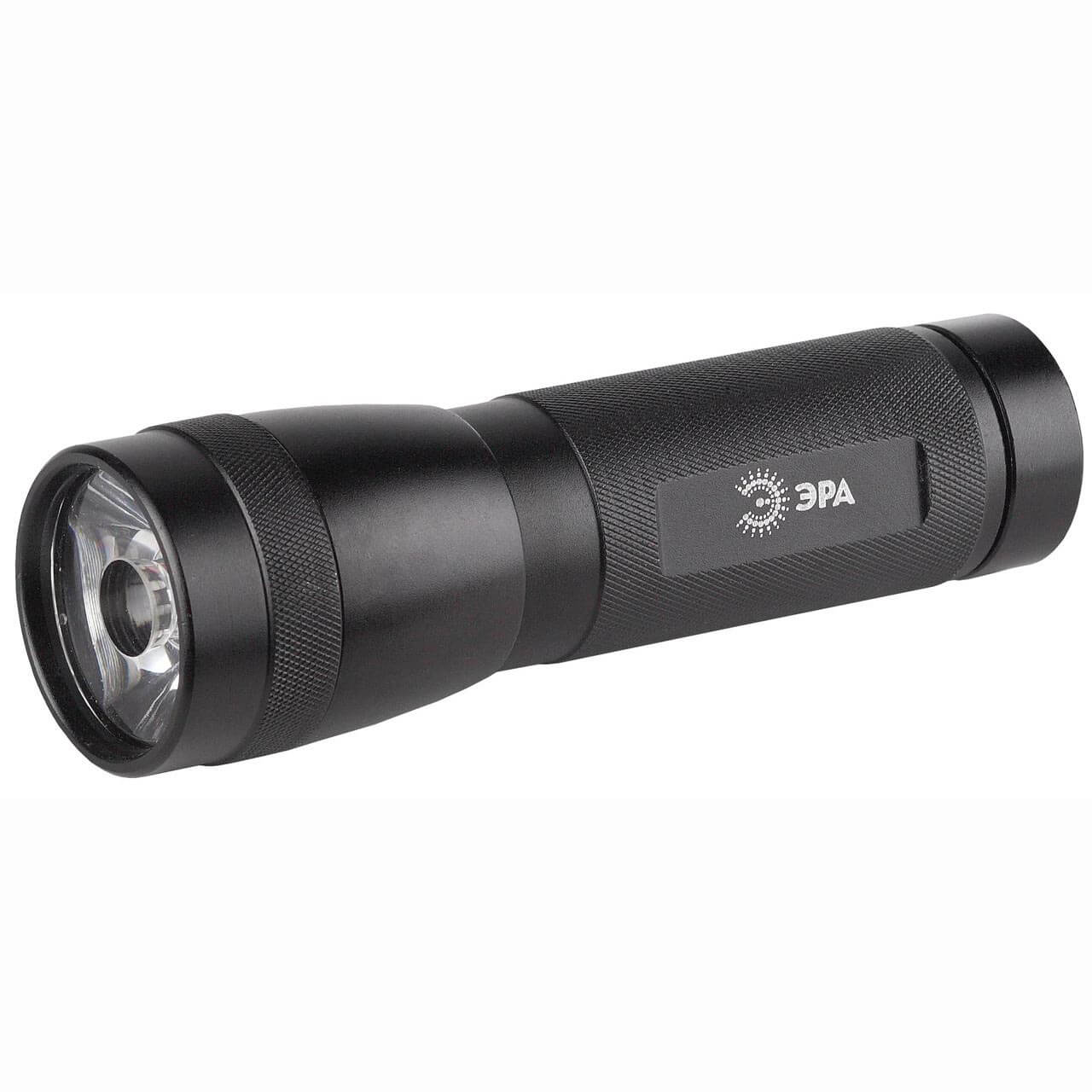 

Ручной светодиодный фонарь ЭРА от батареек 65 лм HT2W C0034796, Черный, HT2W