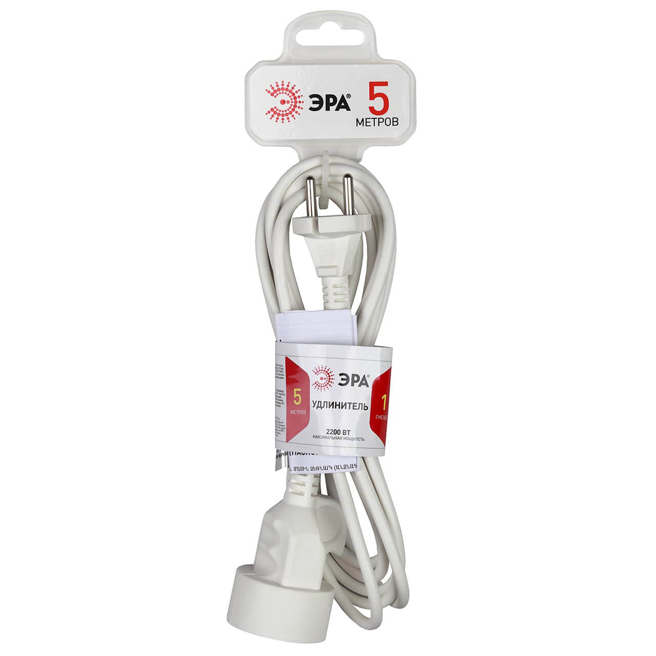 

Удлинитель ЭРА UX-1е-5m Б0039818, Белый, UX-1е-5m U