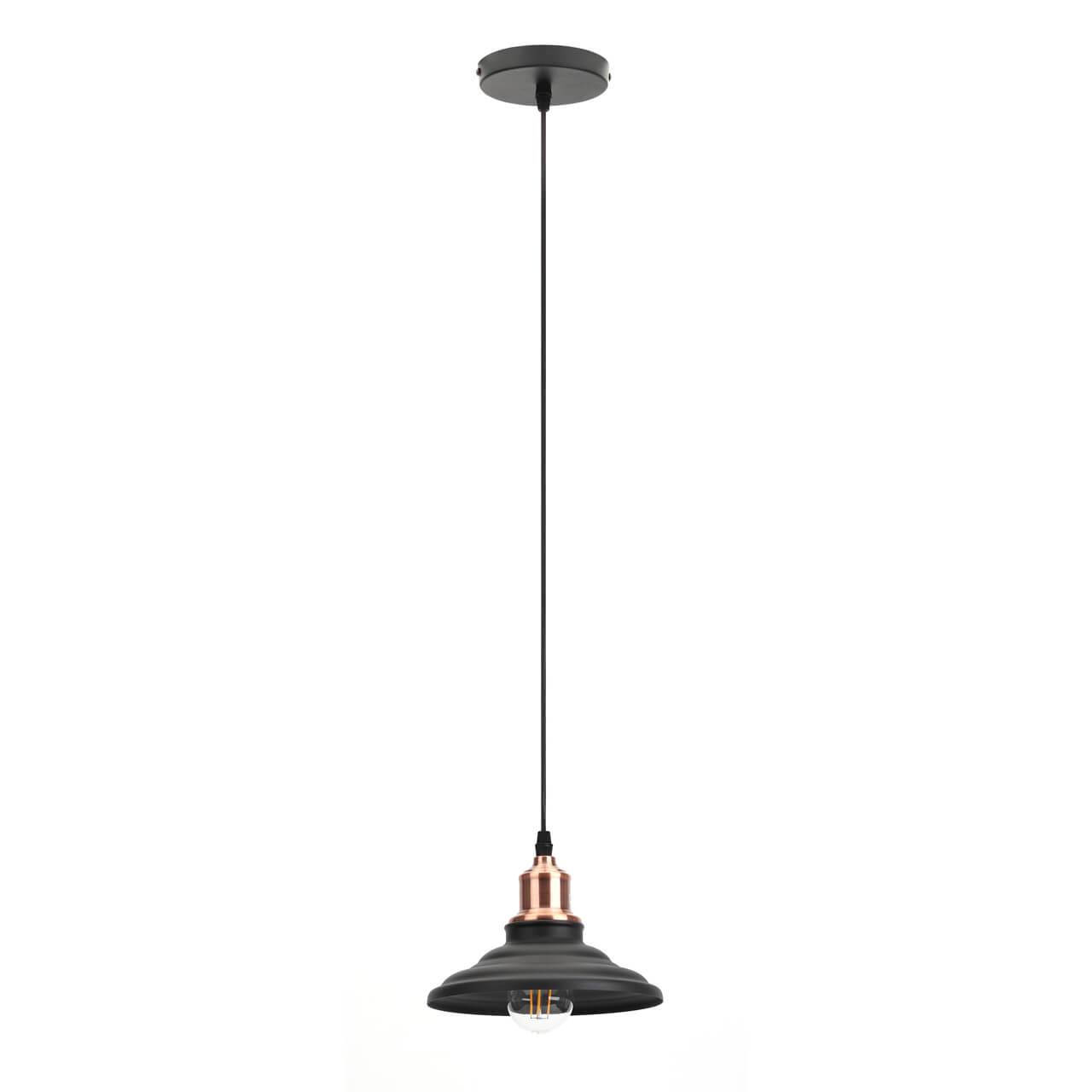 

Подвесной светильник ЭРА Loft PL4 BK/RC Б0037438, Черный, PL4 BK/RC Loft