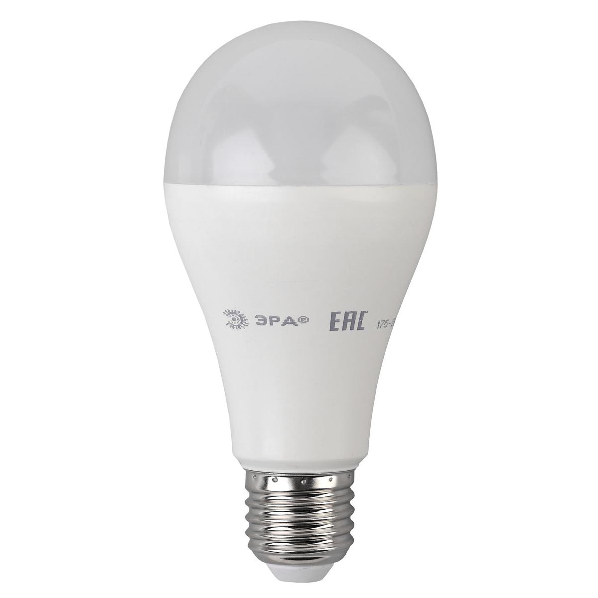 

Лампа светодиодная ЭРА E27 20W 2700K матовая LED A65-20W-827-E27 R Б0050687, Белый, LED A65-20W-827-E27 R