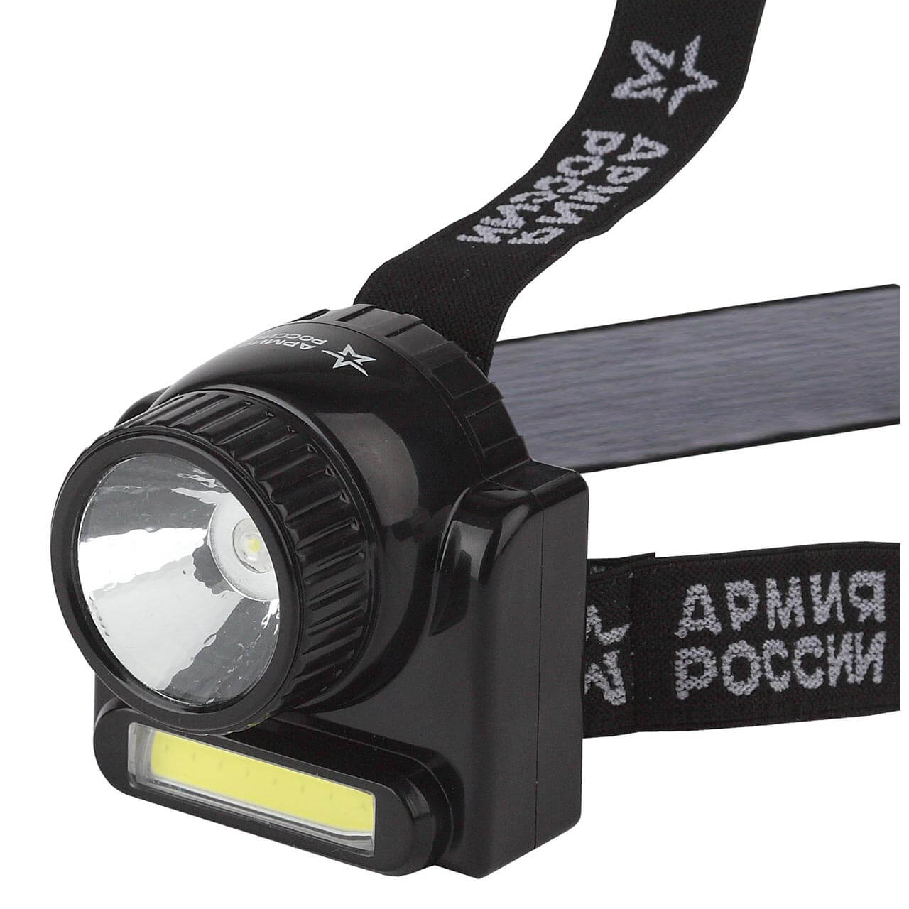 

Налобный светодиодный фонарь ЭРА Армия России Гранит аккумуляторный 72x70 176 лм GA-501 Б0030185, Черный, GA-501 Армия России