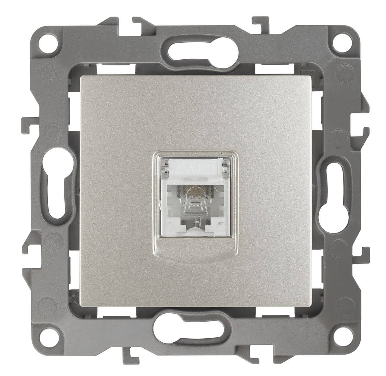 

Розетка телефонная RJ11 ЭРА 12 12-3105-15 Б0019345, Перламутровый, 12-3105-15 Эра12