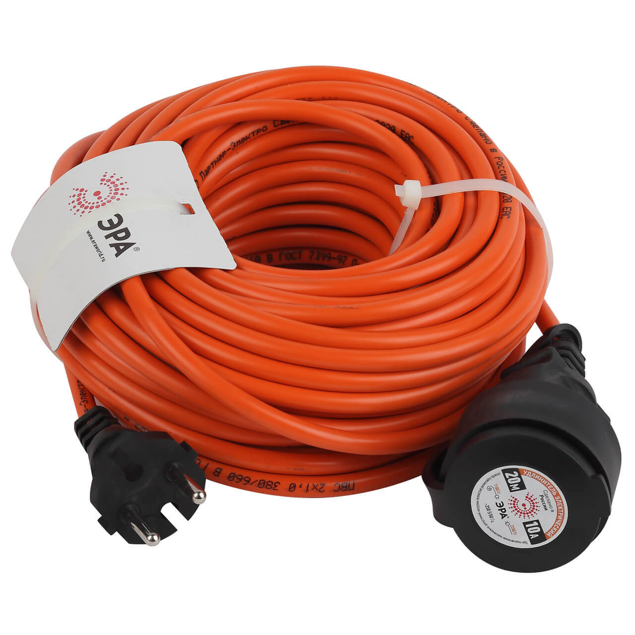 

Удлинитель силовой ЭРА UPx-1-2x1-20m-IP44 Б0046806, Оранжевый, UPx-1-2x1-20m-IP44 UPx