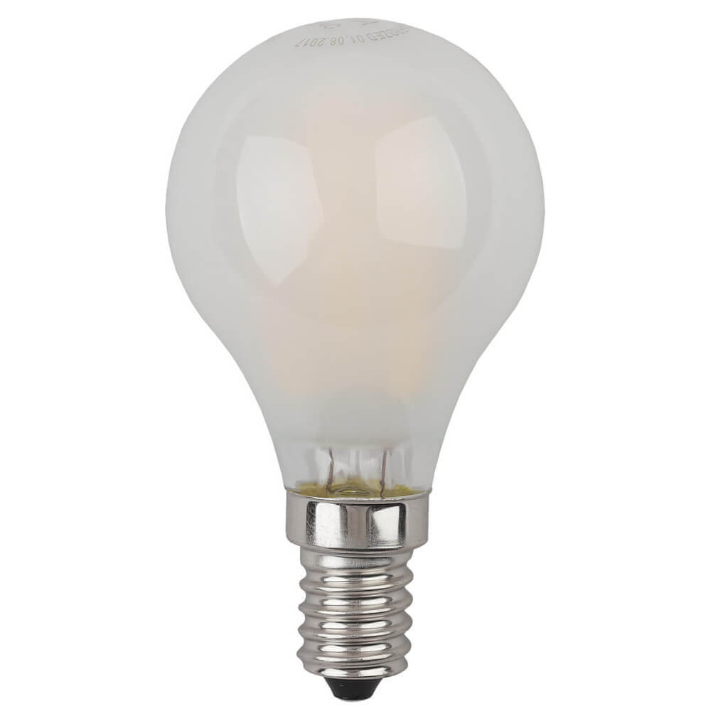 

Лампа светодиодная филаментная ЭРА E14 5W 4000K матовая F-LED P45-5W-840-E14 frost Б0027930, F-LED P45-5W-840-E14 frost F-LED P45