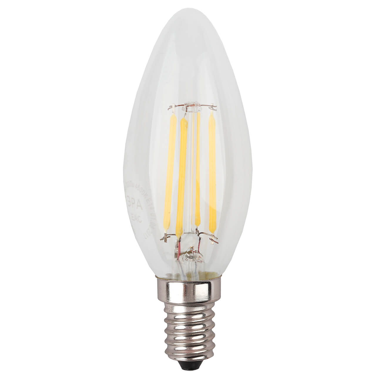 

Лампа светодиодная филаментная ЭРА E14 11W 2700K прозрачная F-LED B35-11w-827-E14 Б0046985, Прозрачный, F-LED B35-11w-827-E14 F-LED B35