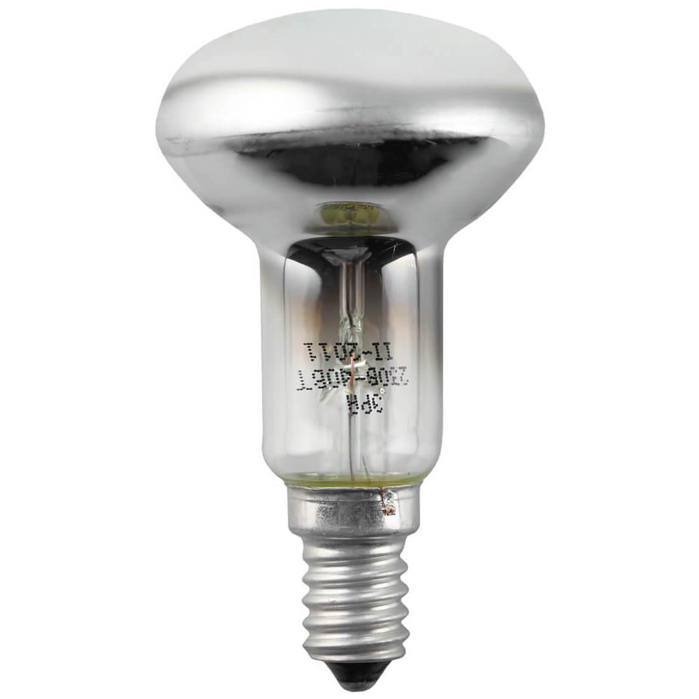 

Лампа накаливания ЭРА E14 40W 2700K зеркальная R50 40-230-E14-CL Б0039140, R50 40-230-E14-CL R50
