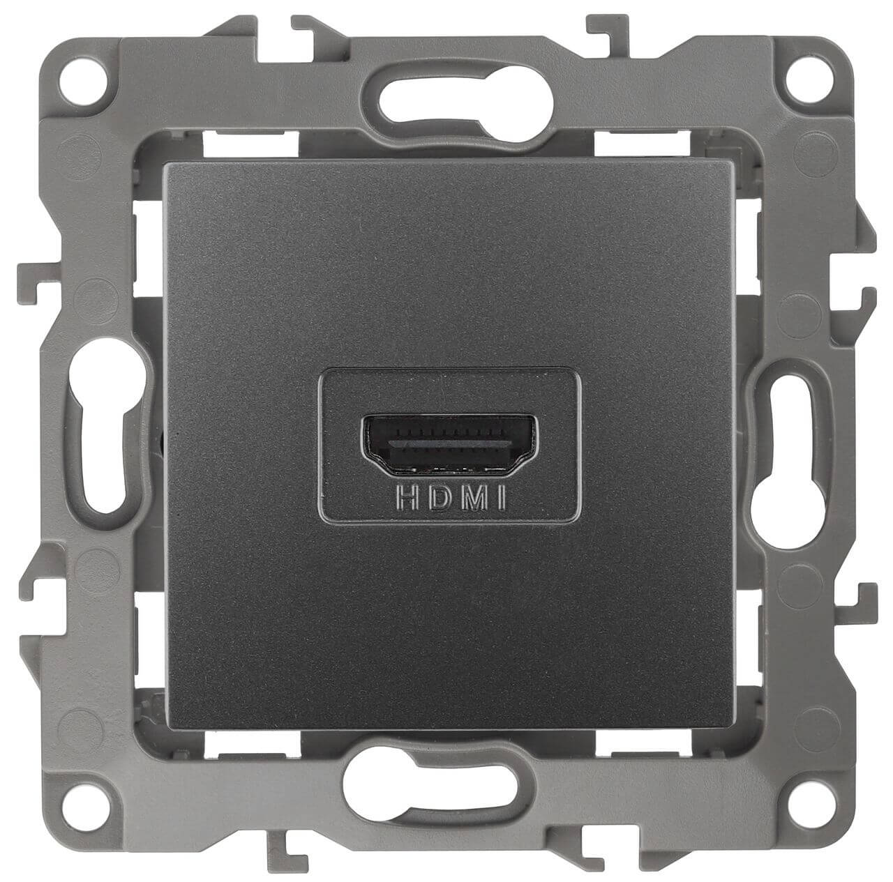 

Розетка HDMI ЭРА 12 12-3114-12 Б0027487, Графит, 12-3114-12 Эра12