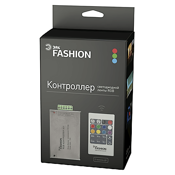 

Контроллер для светодиодной RGB ленты ЭРА RGBcontroller-12-A01-RF C0043982, Серый, RGBcontroller-12-A01-RF