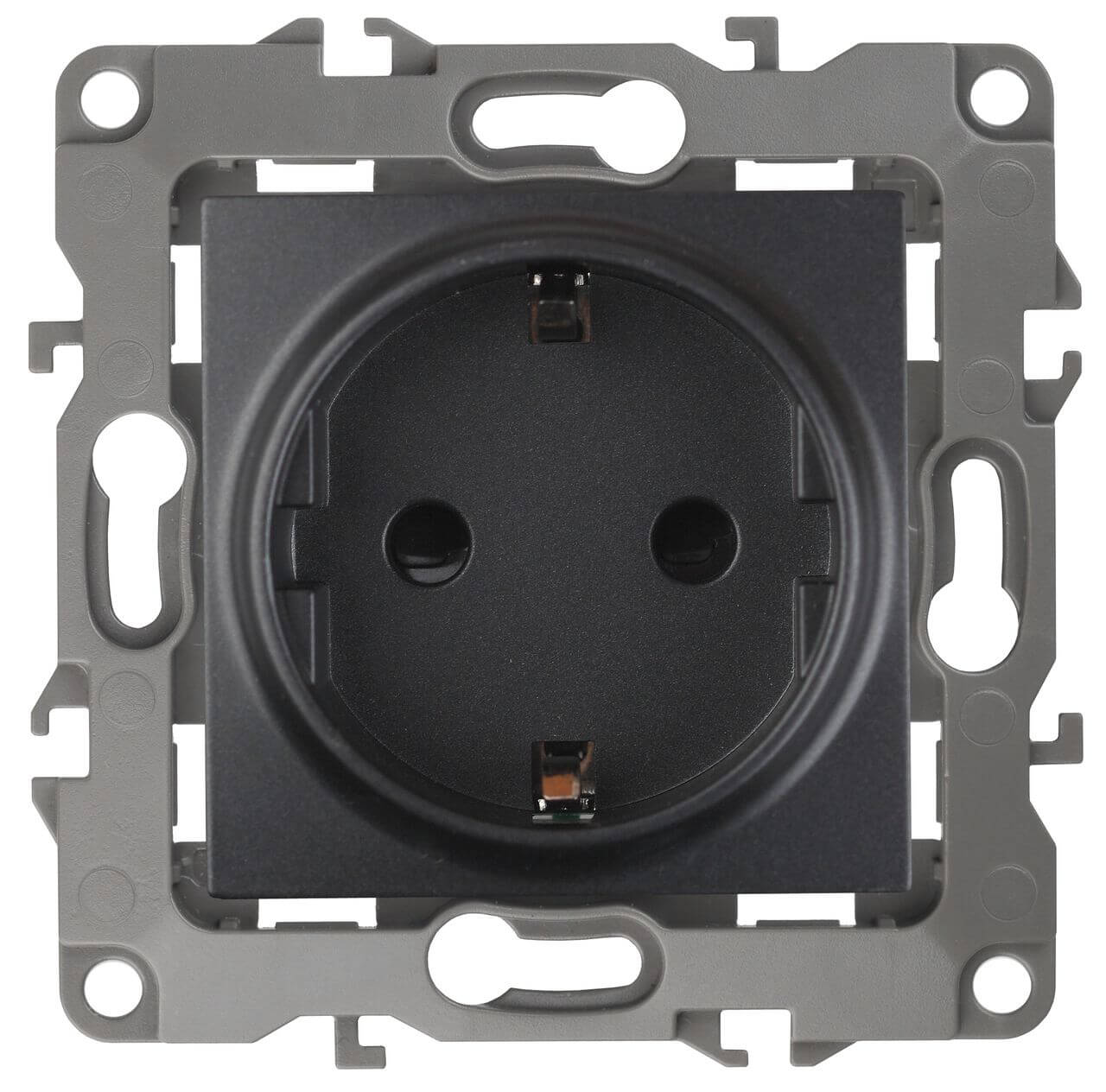 

Розетка ЭРА 12 2P E Schuko 16A 250V 12-2001-05 Б0014685, Антрацит, 12-2001-05 Эра12