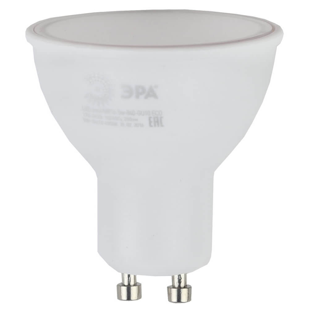 

Лампа светодиодная ЭРА GU10 5W 2700K матовая ECO LED MR16-5W-827-GU10 Б0019062, ECO LED MR16-5W-827-GU10 ECO LED MR16