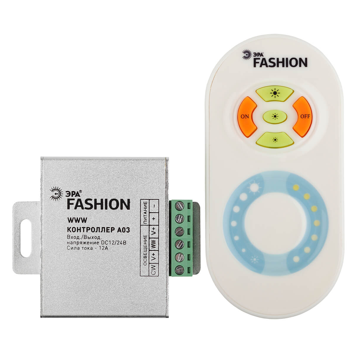 

Контроллер для светодиодной WWW ленты ЭРА WWW controler-12-A03-RF C0045014, Серый, WWW controler-12-A03-RF