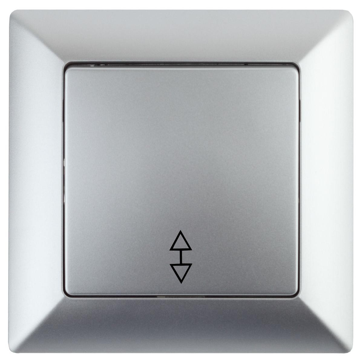 

Переключатель одноклавишный ЭРА Intro Solo 10A 250V серебро 4-103-03 Б0043279, 4-103-03 Solo серебро