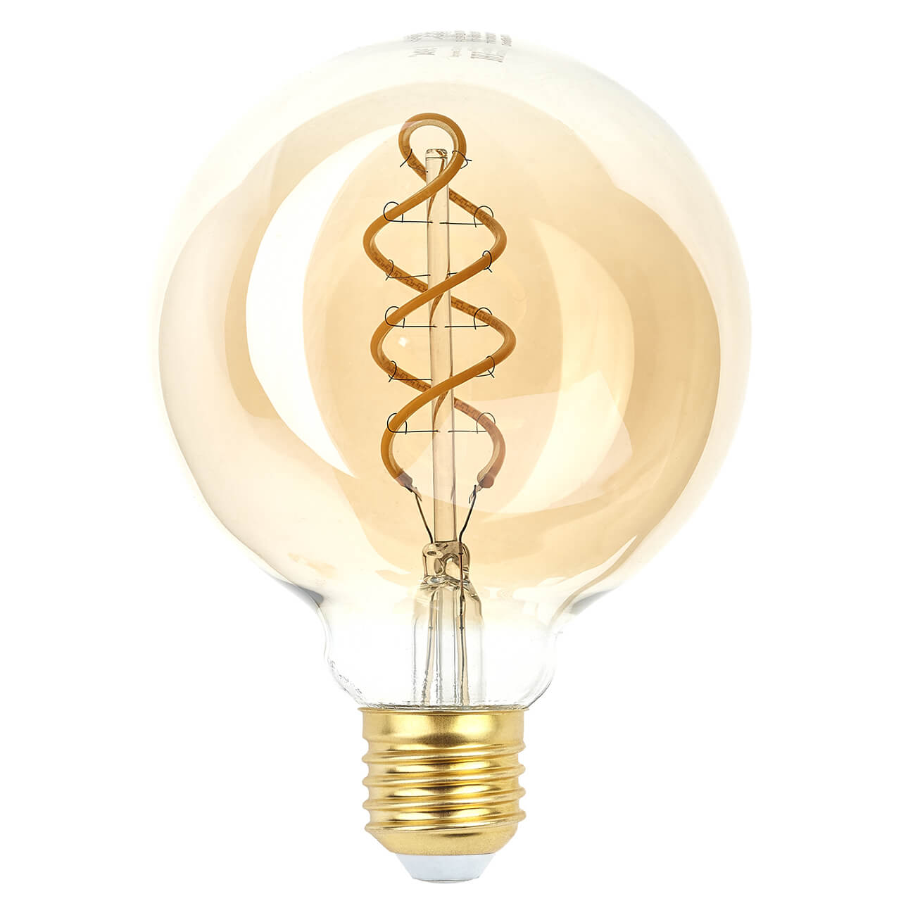 

Лампа светодиодная филаментная ЭРА E27 7W 2400K прозрачная F-LED G95-7W-824-E27 spiral gold Б0047663, Прозрачный, F-LED G95-7W-824-E27 spiral gold