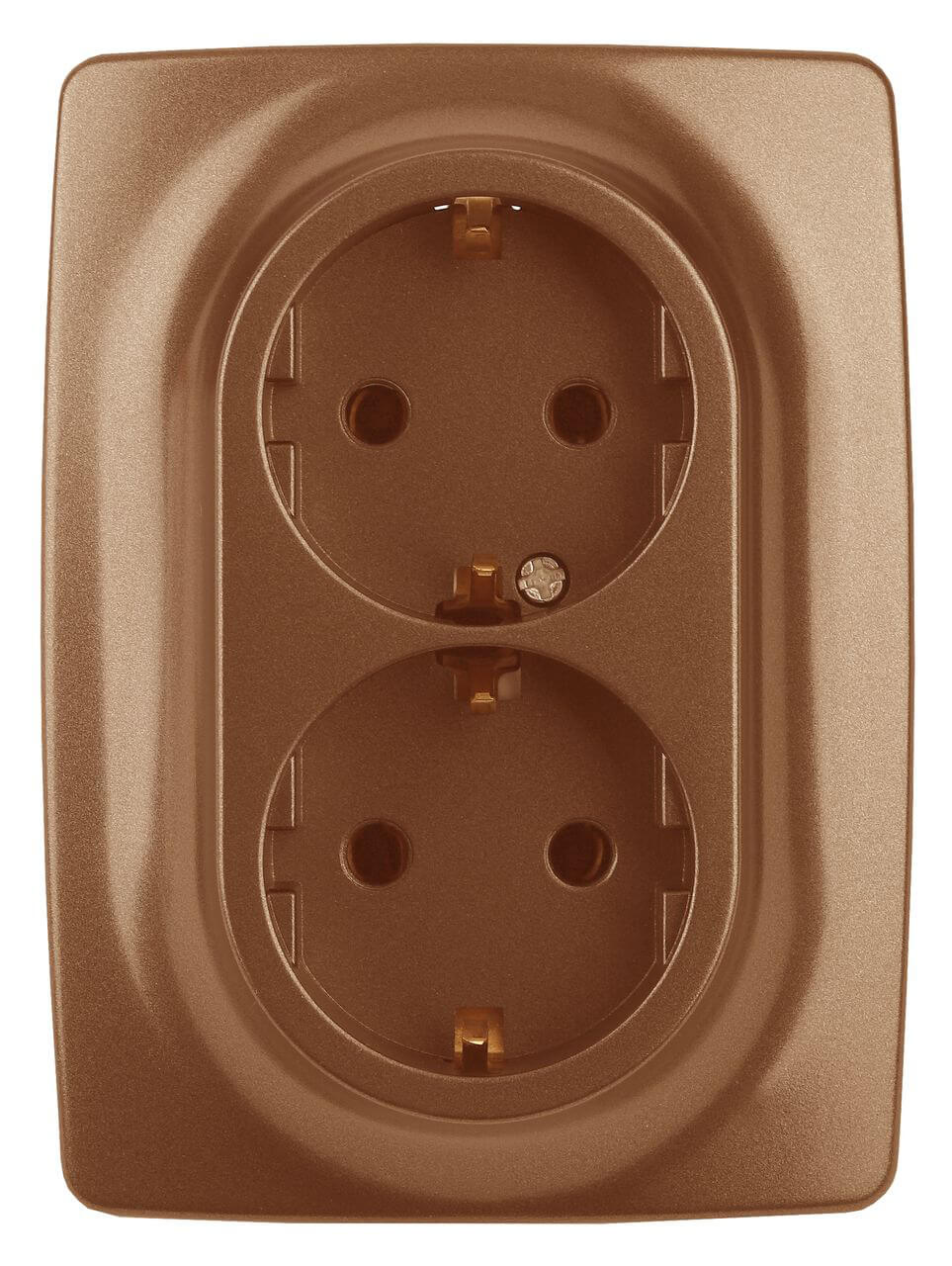

Розетка ЭРА 12 2x2P E Schuko 16A 250V 12-2106-14 Б0031236, Медь, 12-2106-14 Эра12