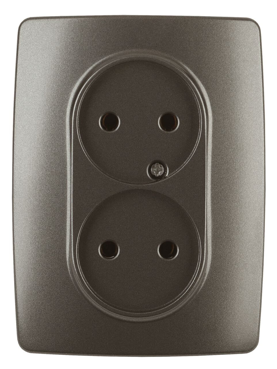 

Розетка ЭРА 12 2x2P 16A 250V 12-2107-13 Б0031245, Бронза, 12-2107-13 Эра12