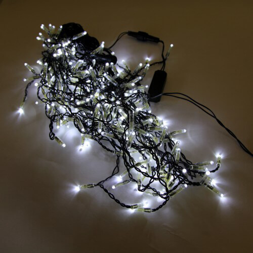 

Светодиодная гирлянда Бахрома 230V холодный белый без мерцания 05-1939 LED-IL250-5x0.7-220-W(7,4,3,6)-B-С