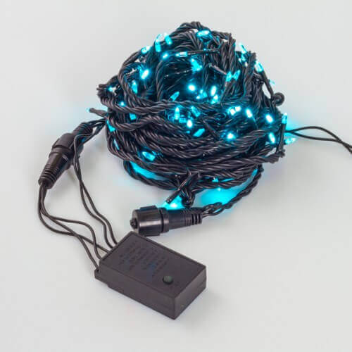 

Светодиодная гирлянда Нить 220V бирюзовая с мерцанием 05-603 DL10028-E-WB